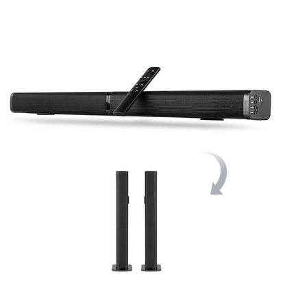 PeopleLink Speakerbar S100 - All-in-one Soundbar, Bluetooth Connection, four built-in drivers, Cinematic Experience, 40W Powerful Sound, HDMI, USB, AUX, Optical